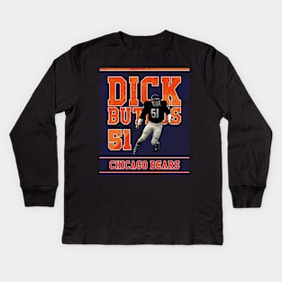 Dick Butkus || Chicago Bears Kids Long Sleeve T-Shirt